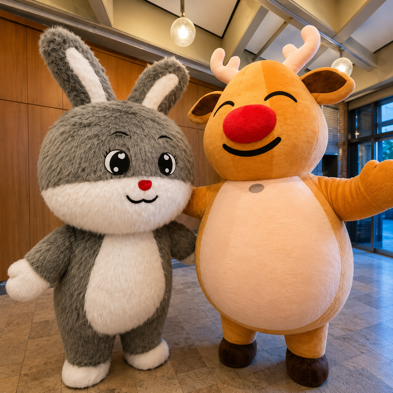 Verjaardagsverrassing met mascotte