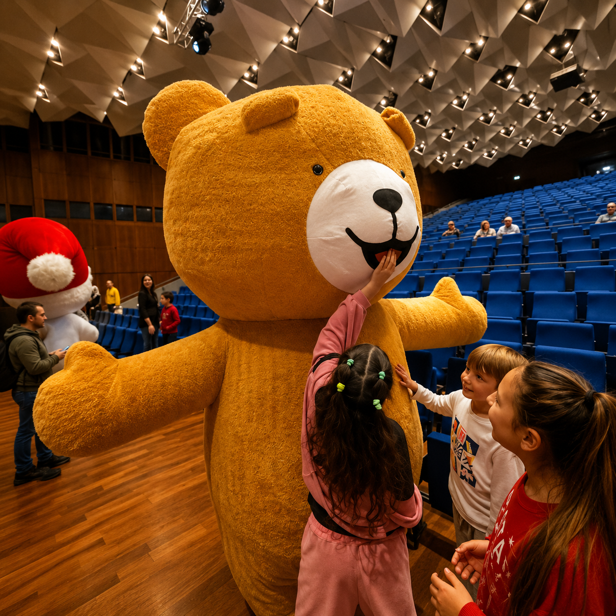 Verjaardagsverrassing met mascotte