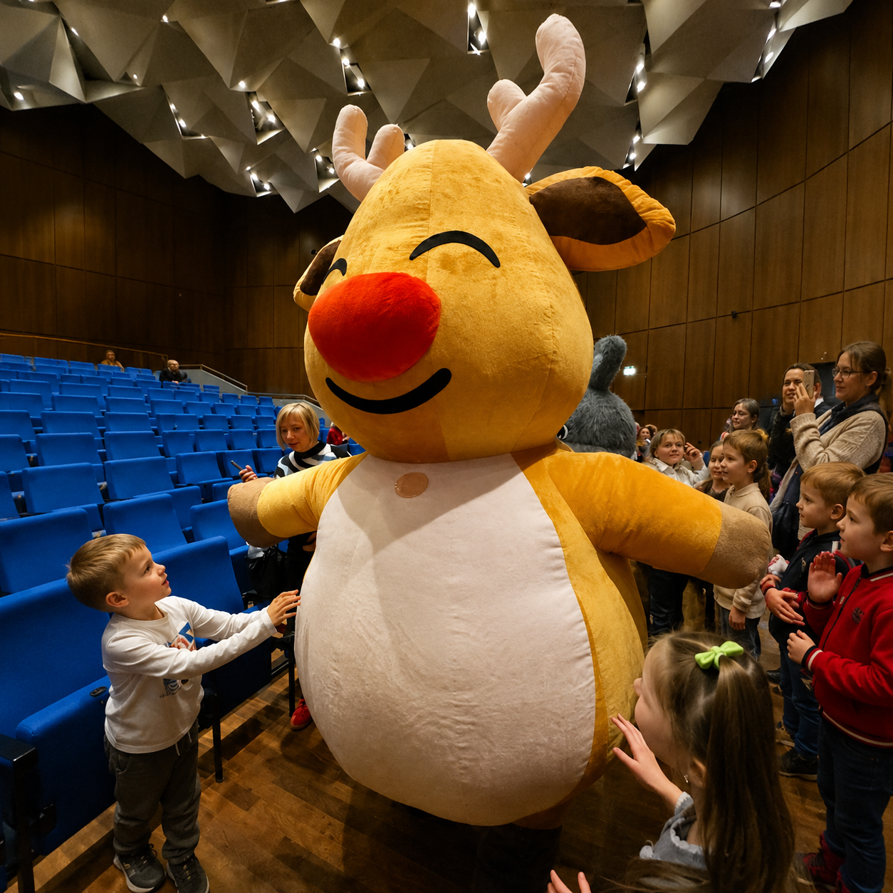 Verjaardagsverrassing met mascotte