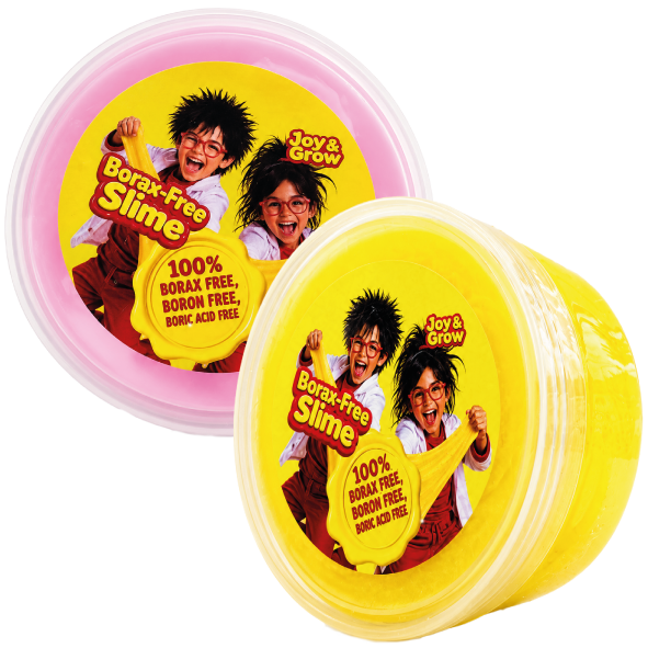 Boraxvrije Slime (geel-roze)