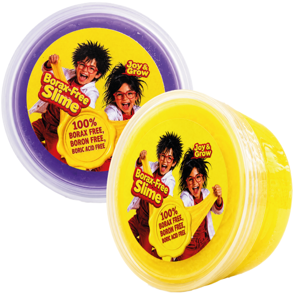 Boraxvrije Slime (geel-paars)