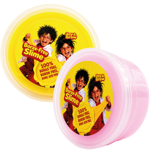 Boraxvrije Slime (geel-roze)