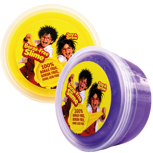 Boraxvrije Slime (geel-paars)